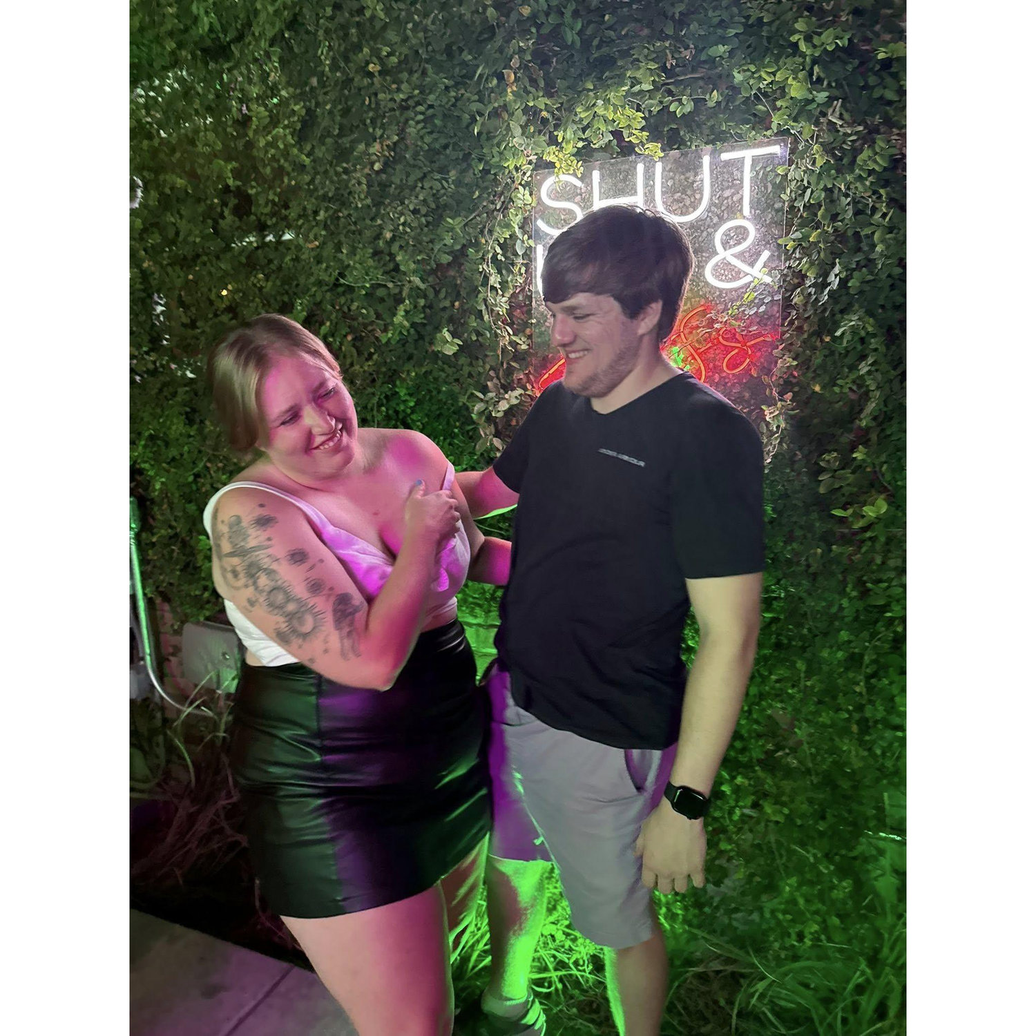 We love to just laugh and spend time together.