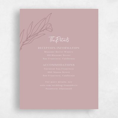 Pink Floral Wedding Enclosure - Pistoia