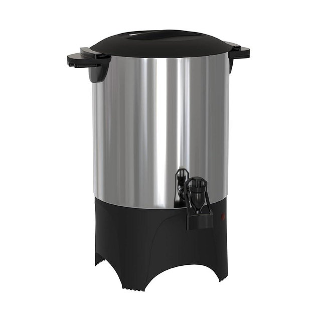 Krollen Industrial 30 Cup (150 oz.) Stainless Steel Single Wall Coffee Urn - 120V, 1000W, for Catering, Restaurant, Buffet