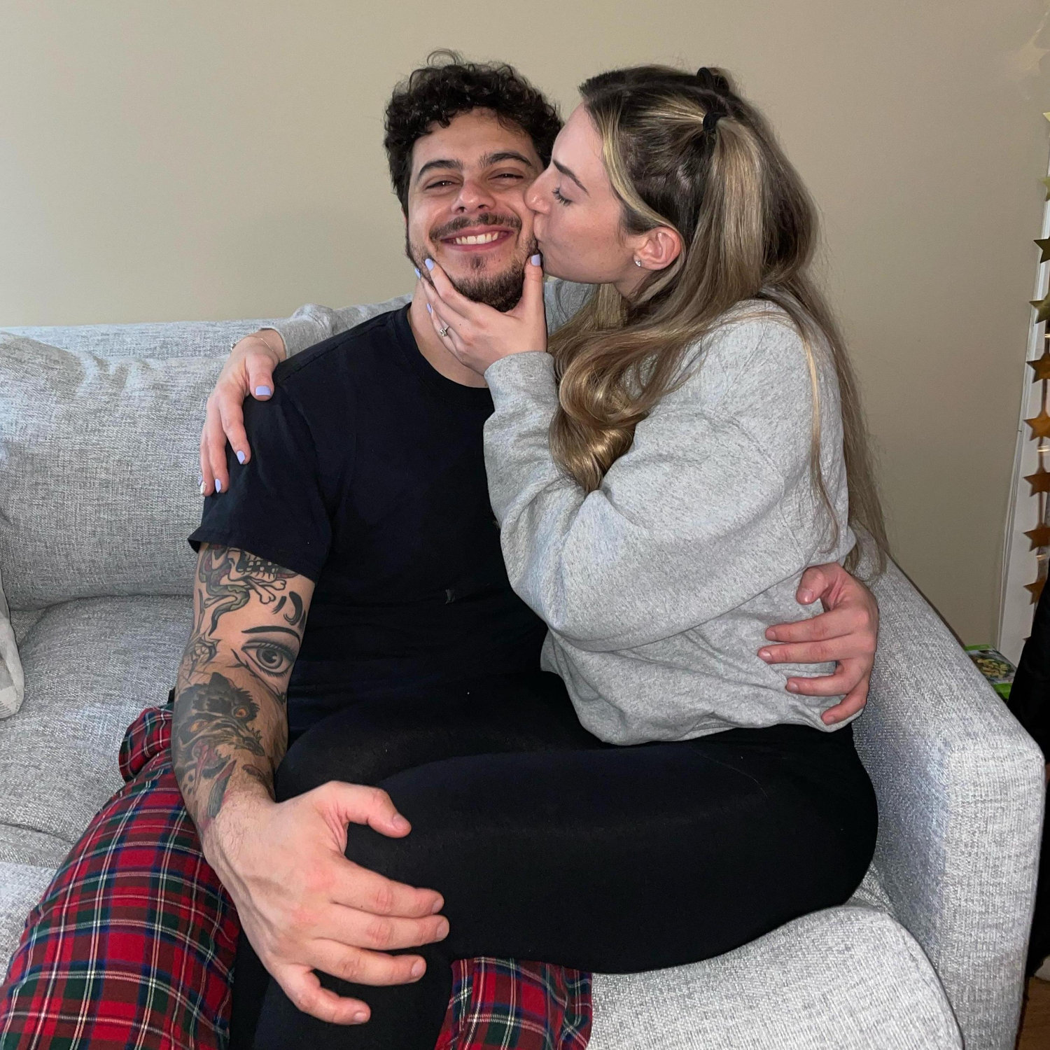 January 2022- They celebrated 2022 NYE the right way... IN PAJAMAS!