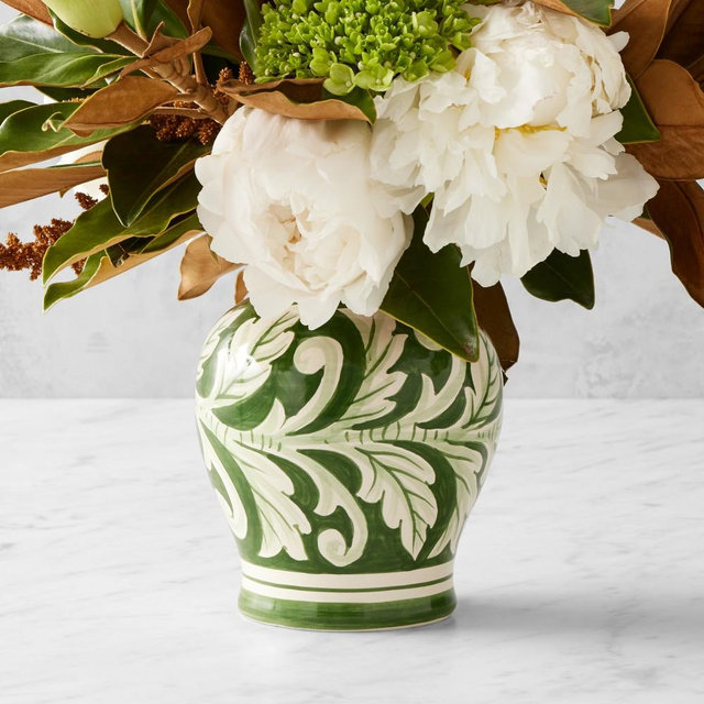 Italian Hand-Painted Tuscany Vase Small