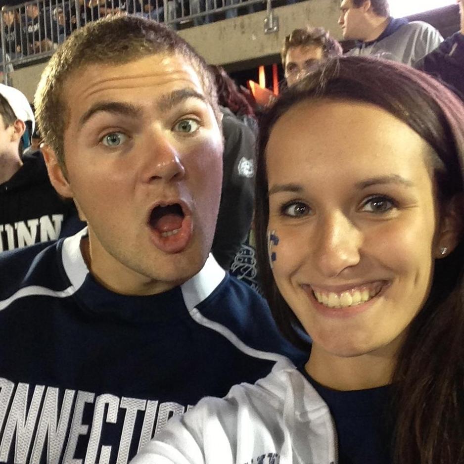 Our first photo together! Uconn football game (2013)