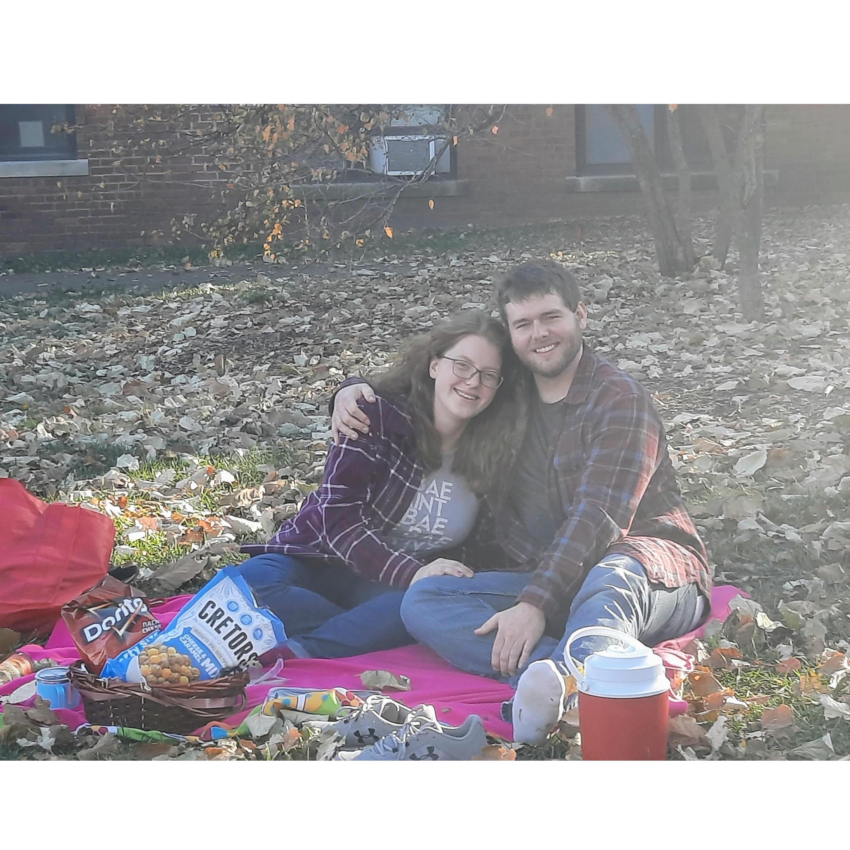 The day we got engaged.
