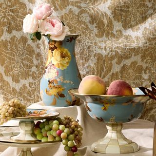 Wild Rose Slate Tall Vase