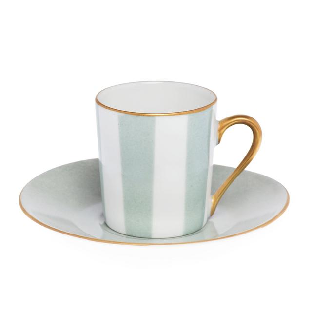 Espresso cup & saucer - opaline