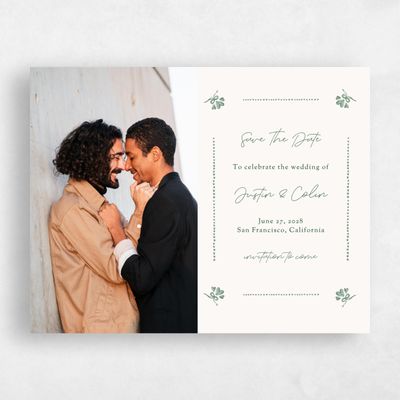 Forest, Green Wedding Save the Date - Coeur Photo