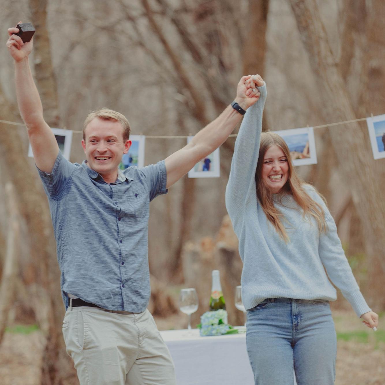We're engaged! Thanks to @infocus_oak for the photos from the proposal! (March 14, 2026)