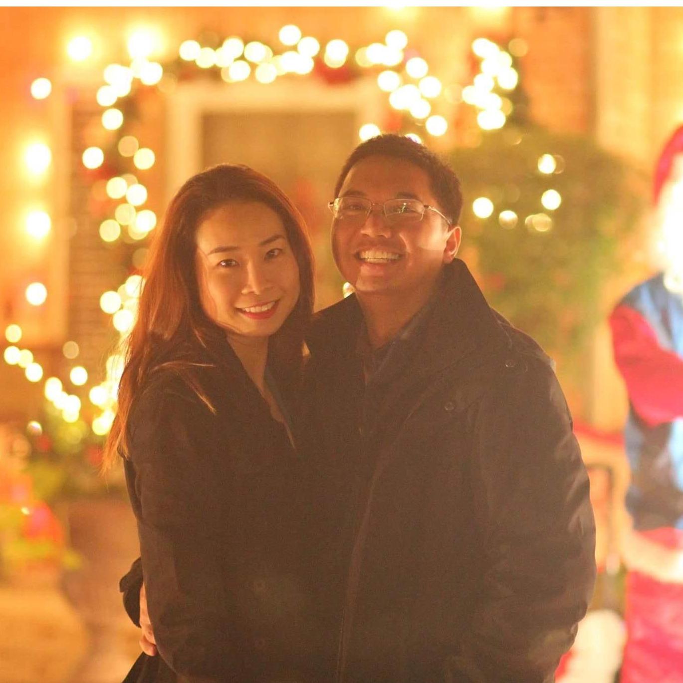 Christmas lights in Deerfield Plano