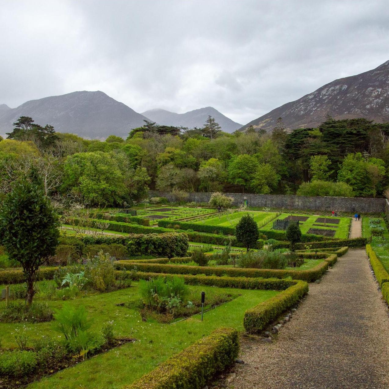 The immaculate abbey grounds