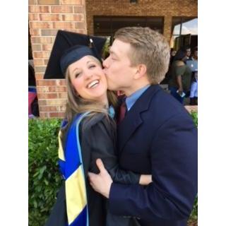 While working at Richmont, we worked hard to keep our relationship professional. The moment I graduated I was like "Im kissing you in front of all of these people."