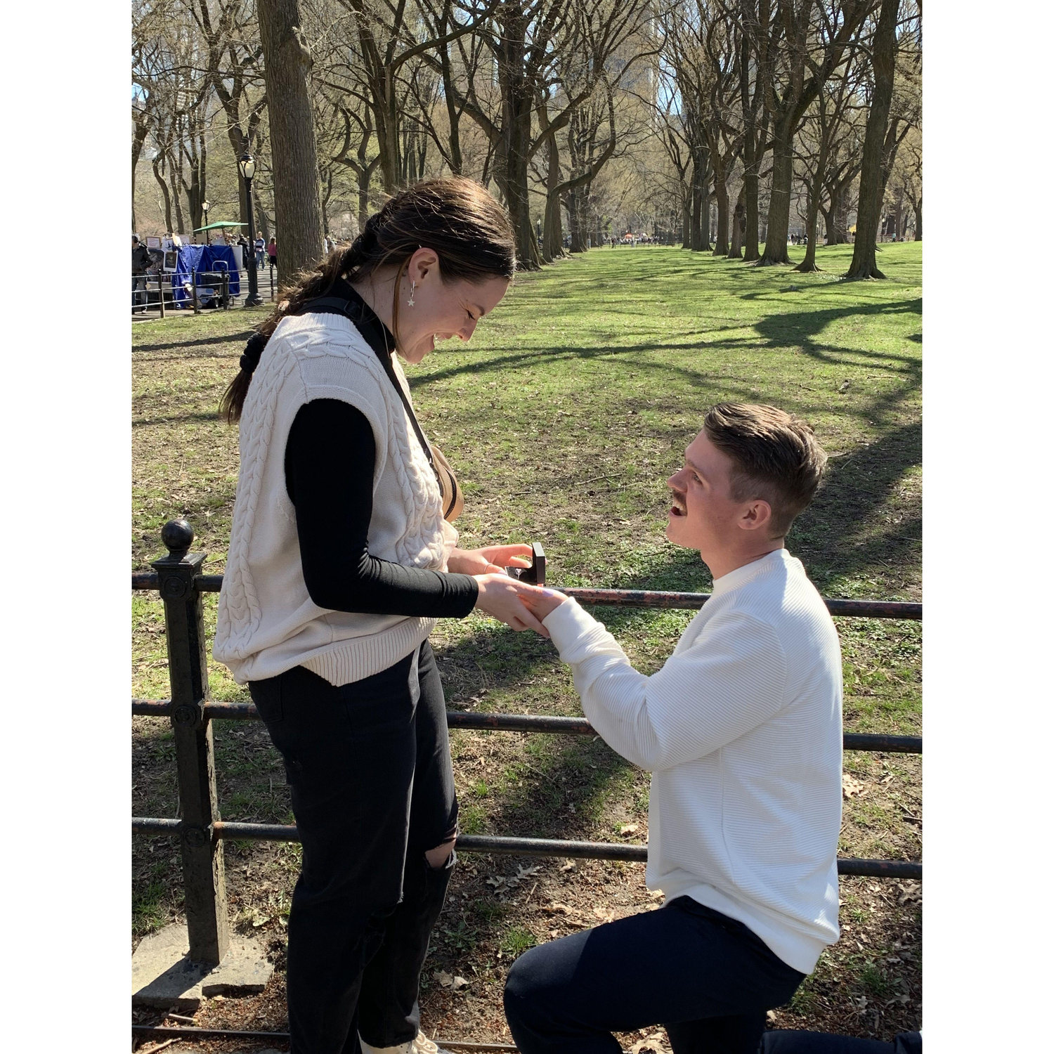 3.26.2023 Kendall popped the question in Central Park!