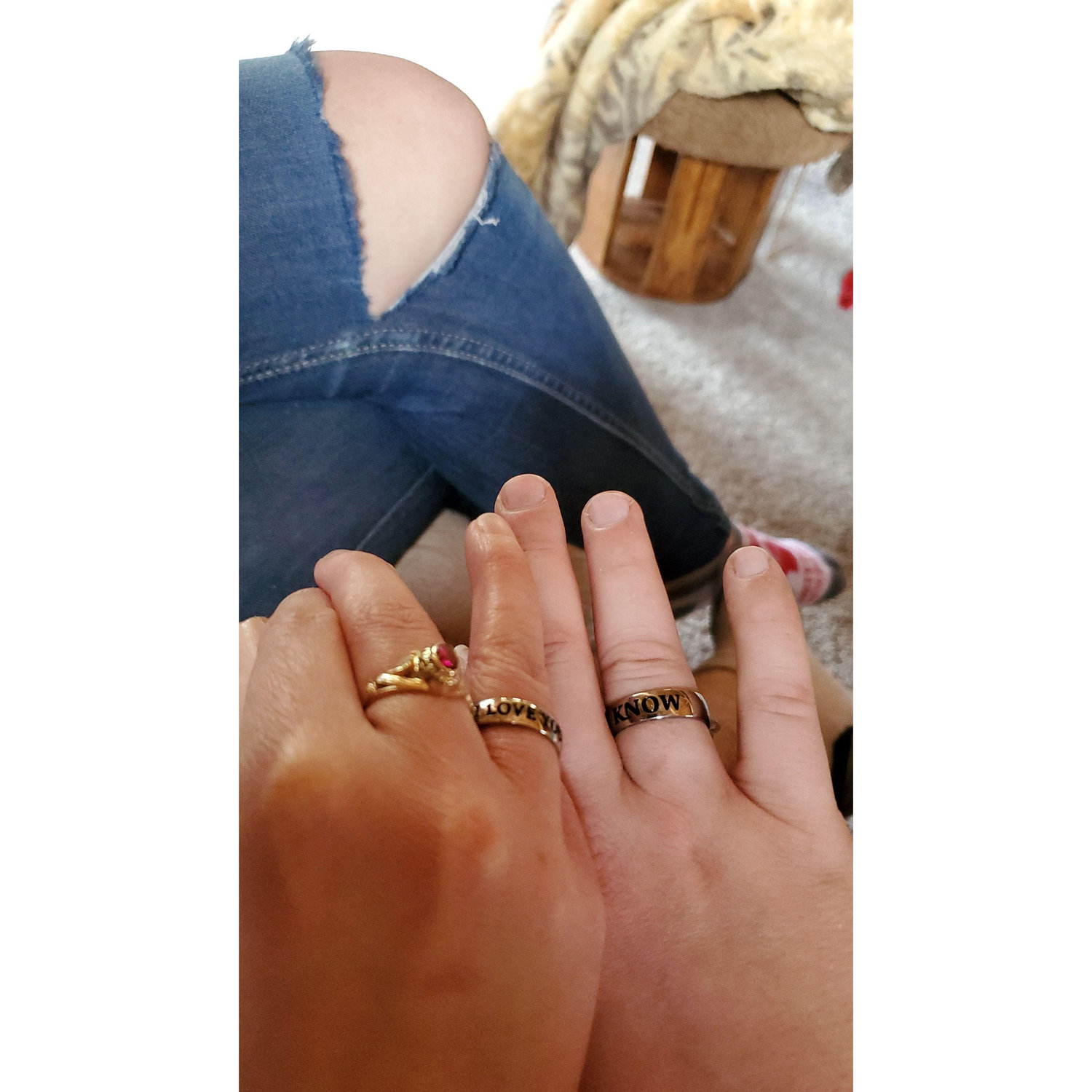 We got matching rings <3