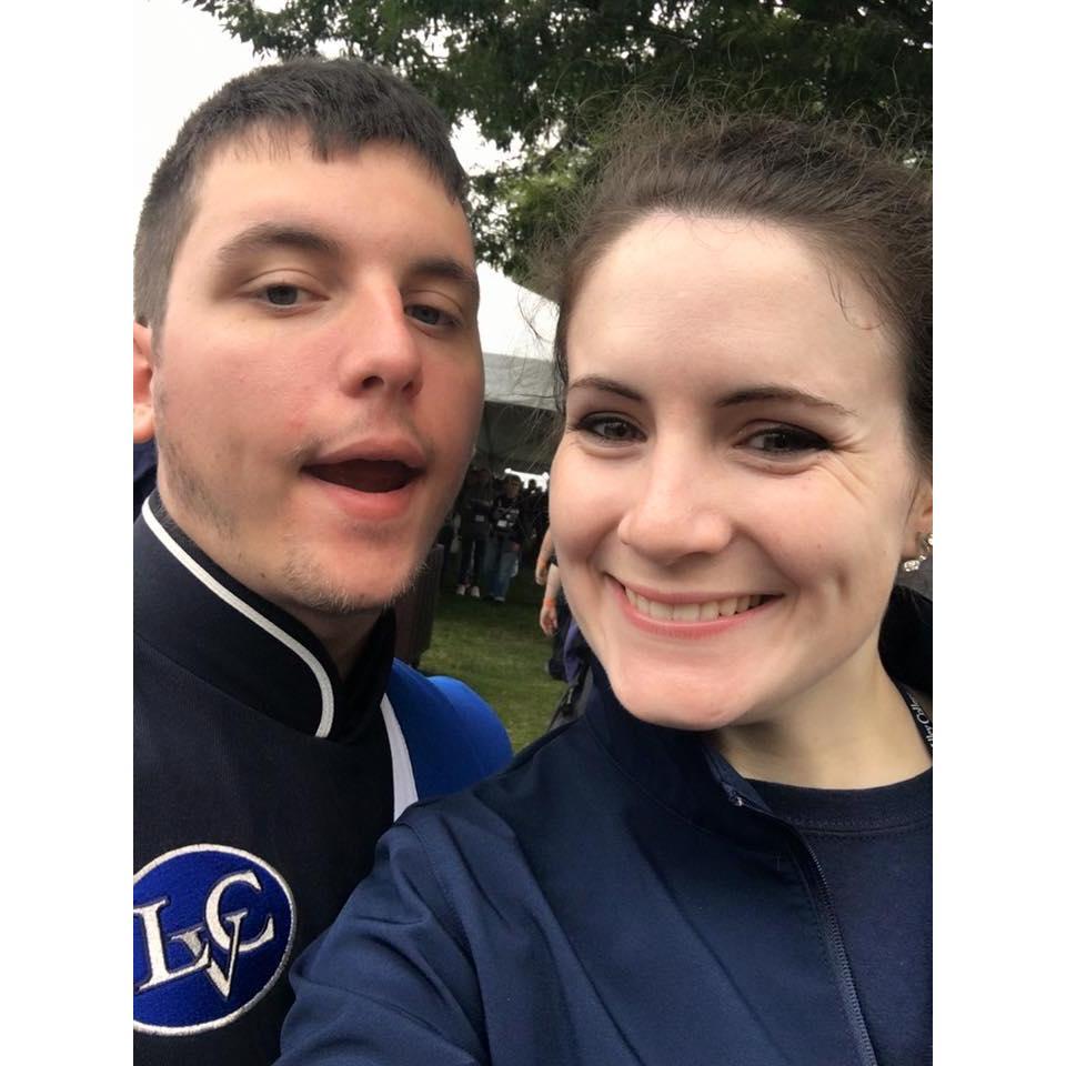 The First Lebanon Valley Marching Alumni Band, Fall 2017.