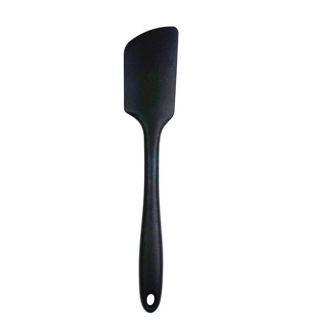 RSVP International Silicone Coated Steel 11" Ela Series Black Spatula