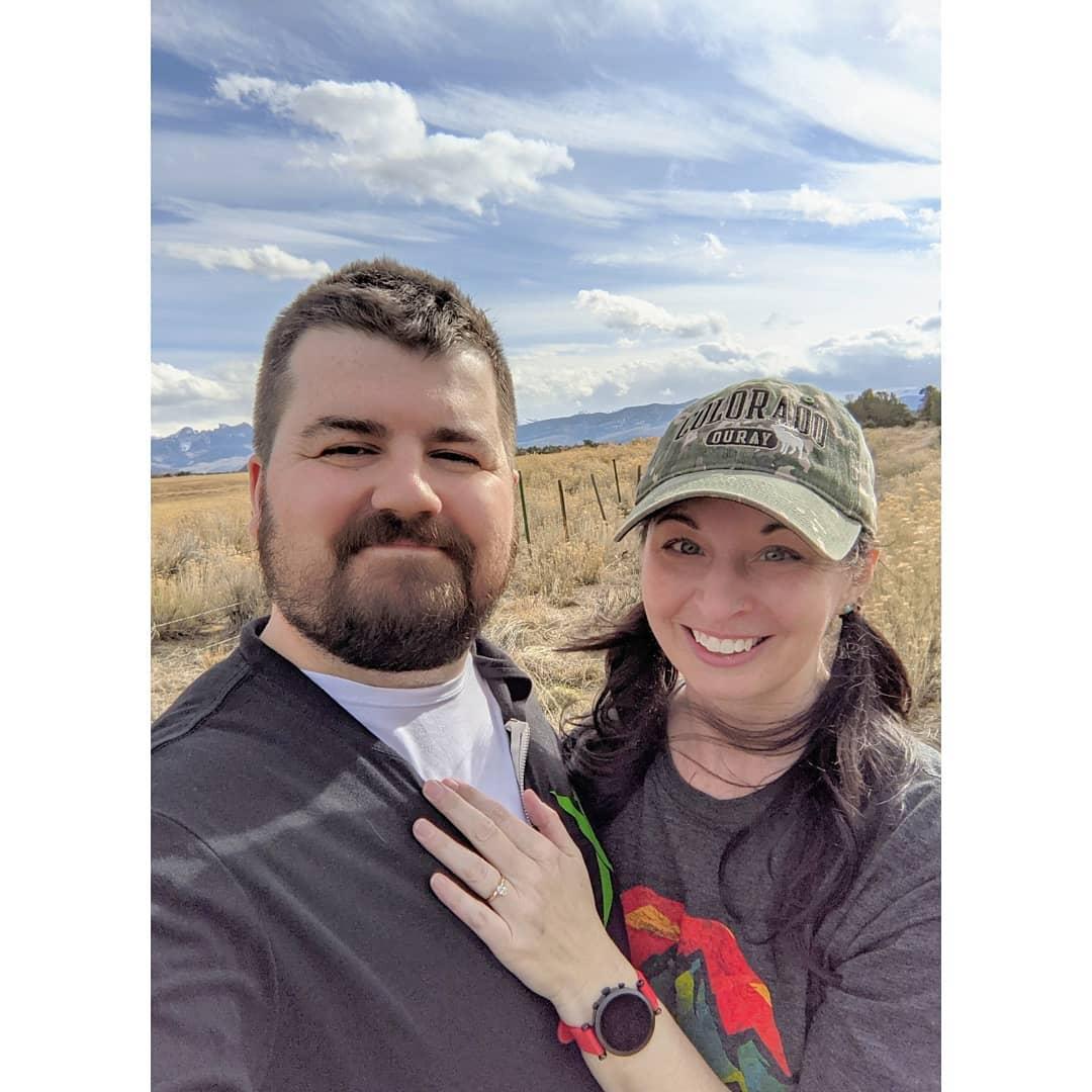 Engaged on top of Enchanted Mesa!