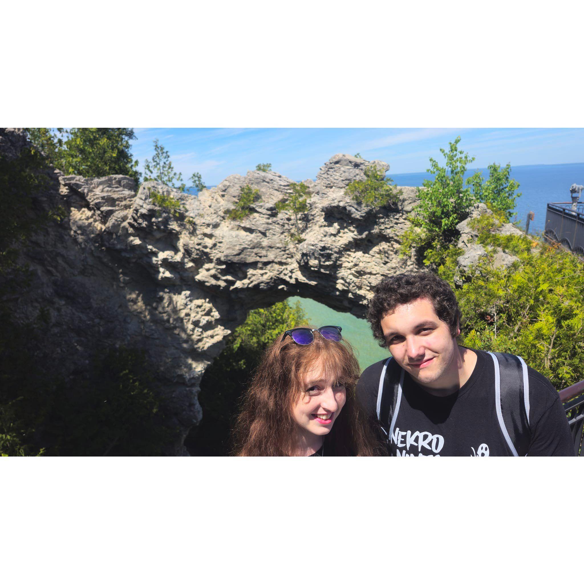Made the hike up to Arch Rock!!  207 steps