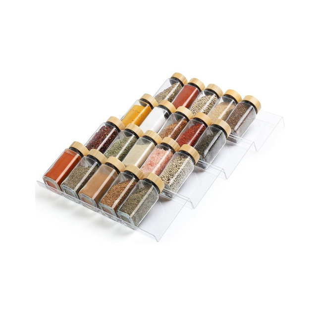 Home Collection Expandable 4-Tier Spice Drawer Organizer