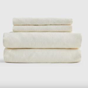European Linen Sheet Set - King Ivory