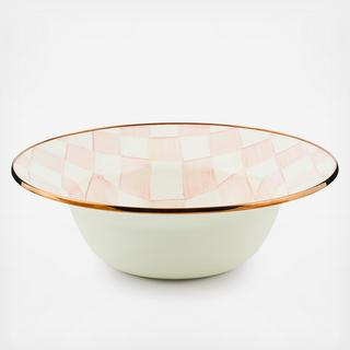 Rosy Check Serving Bowl