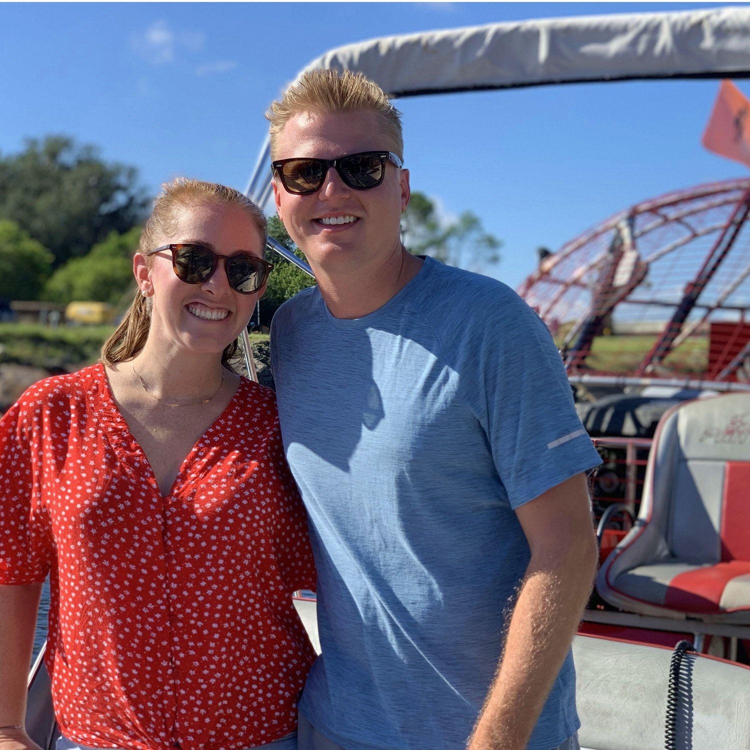 Fan boating in Florida with the gators!