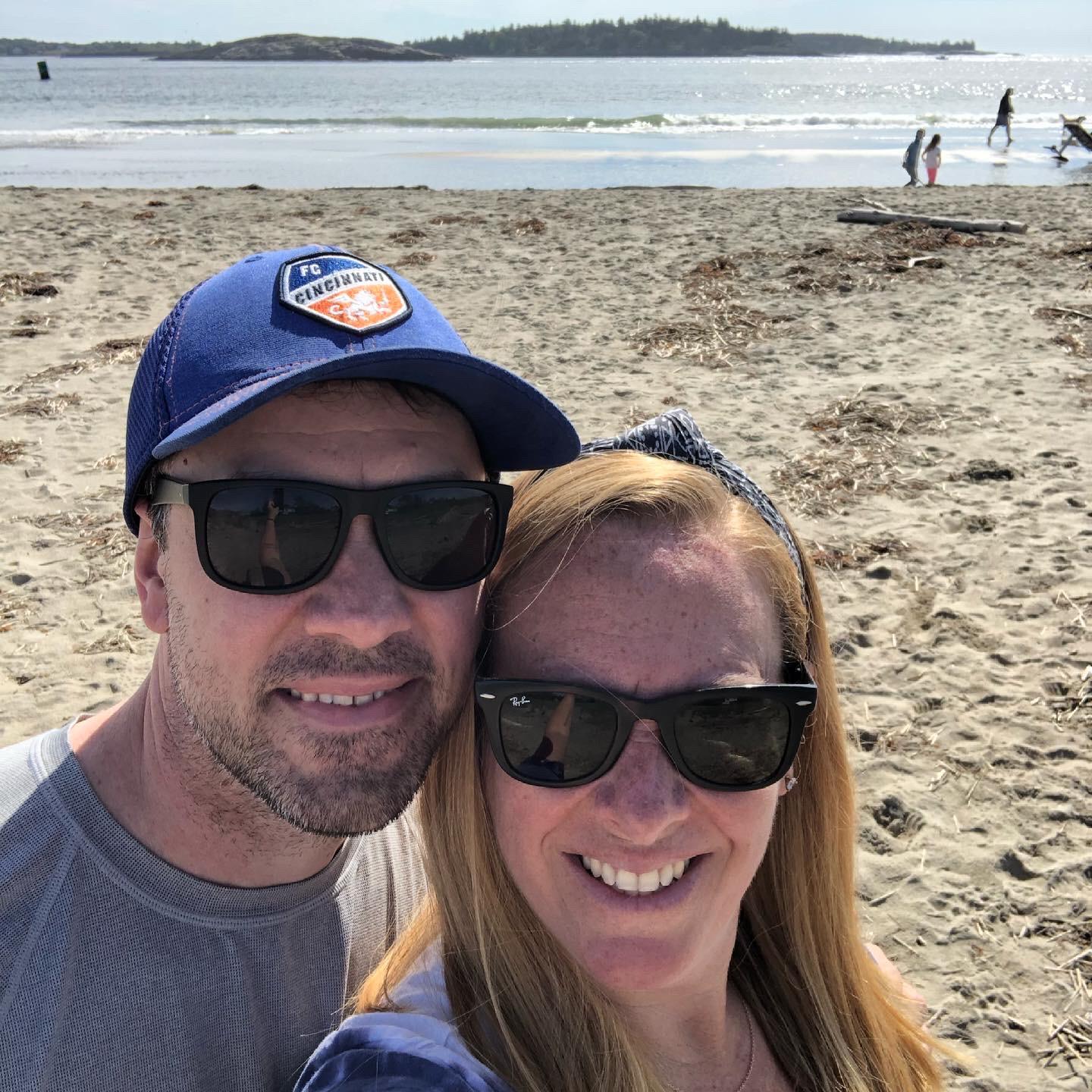 On the beach in Phippsburg, Maine