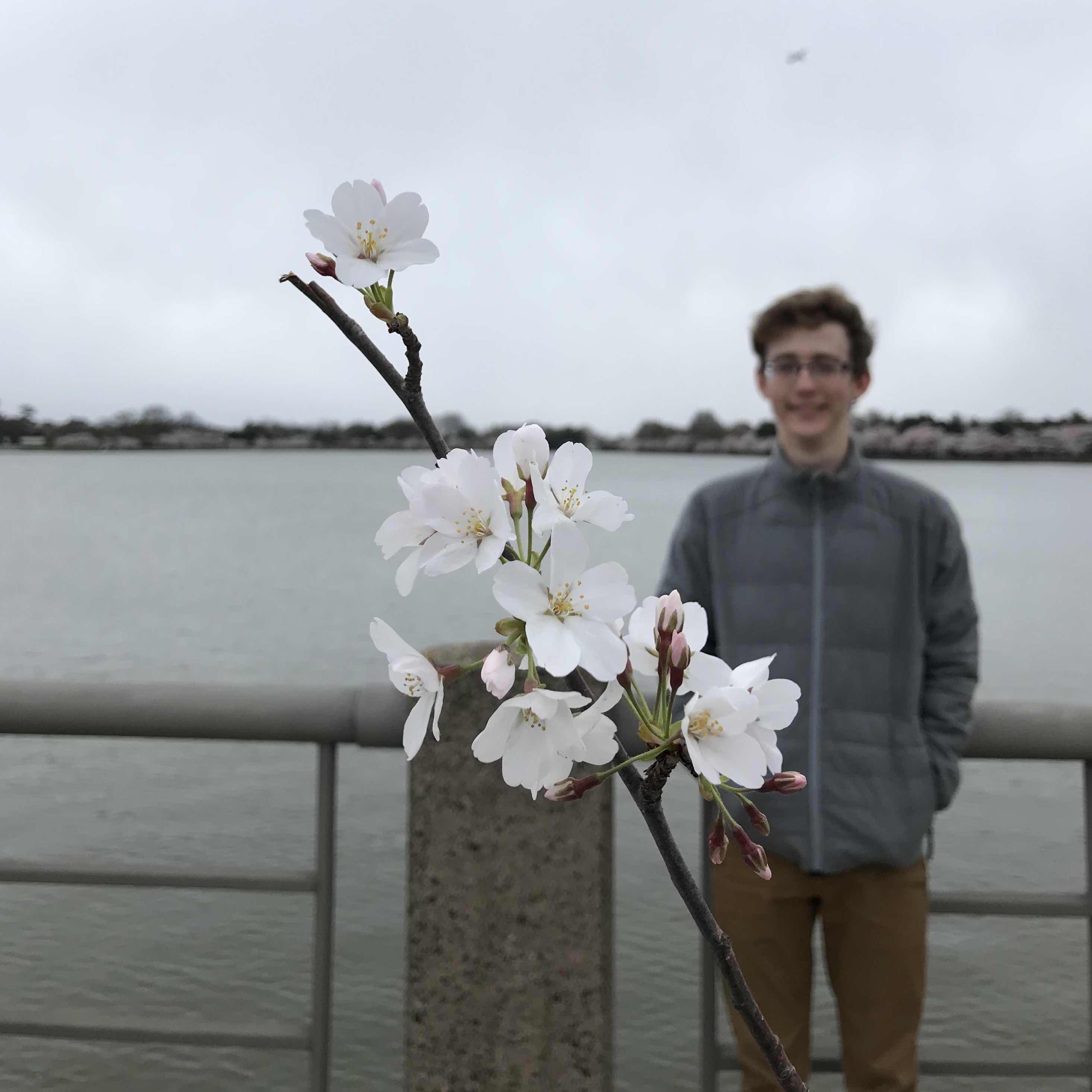 From our first trip to the Cherry Blossom Festival in DC! This was in early 2018, only a few months after we started dating and a few years before the previous photo.