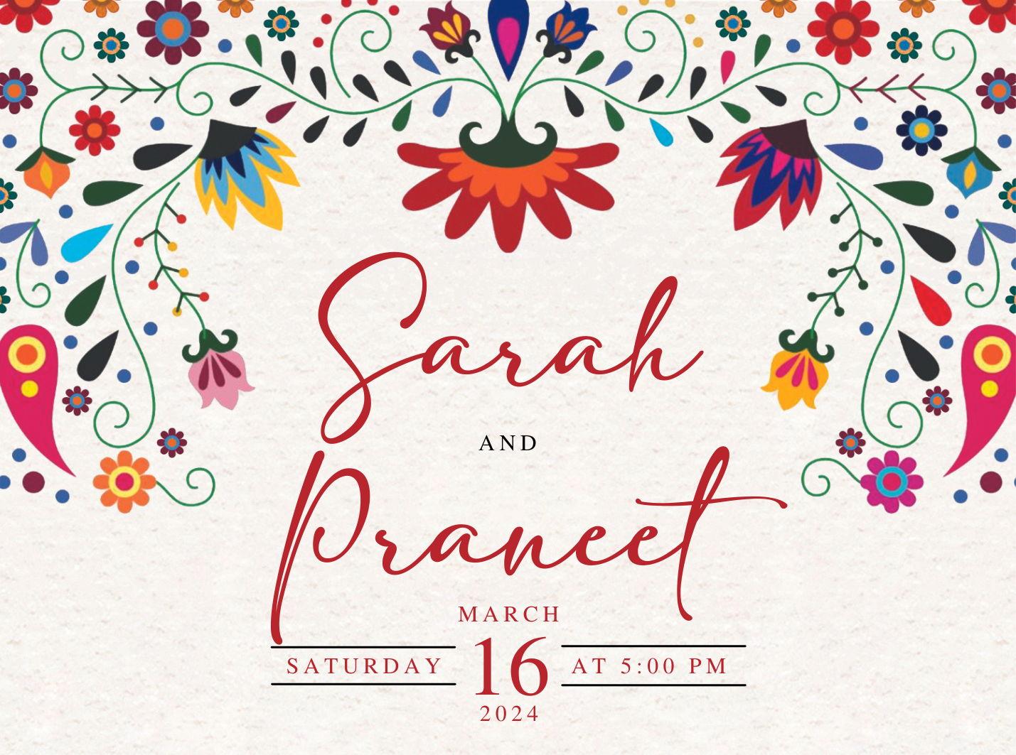 The Wedding Website of Sarah Lutter and Praneet Sah