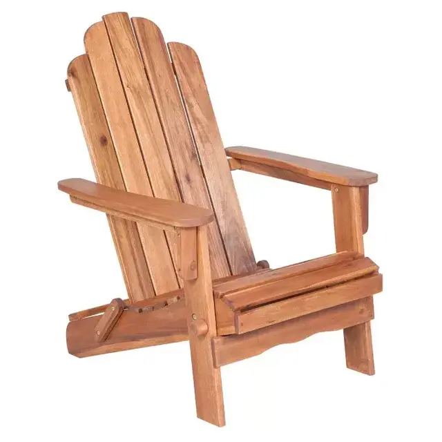 Adirondack Chair (Oil Finish) - Saracina Home-Light Brown