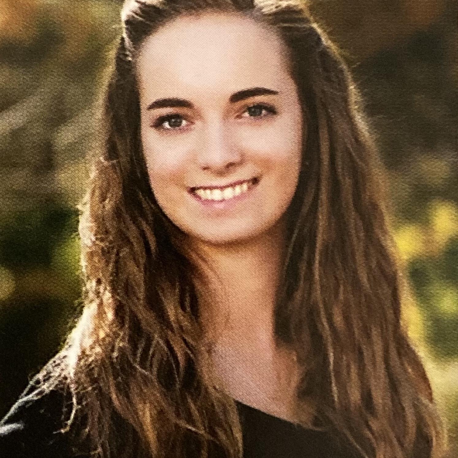 Ellie’s senior portrait, 2017.