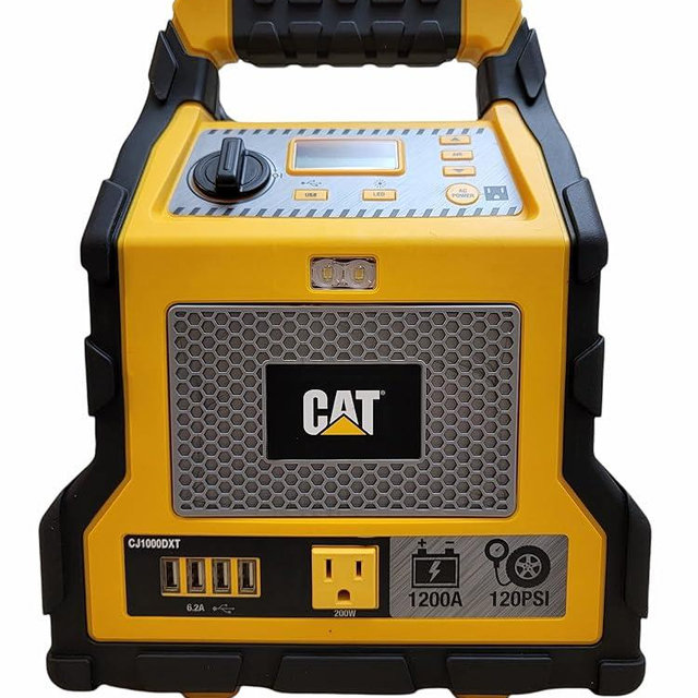 CAT CJ1000DXT 1200 Peak Amp Jump Starter and Powerstation w/200 watt Inverter