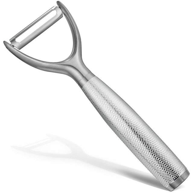 KULUNER Y-Type Vegetable Peeler, Silver Chrome Finish, 304 Stainless Steel Blade, Ultra Sharp Potato Peeler for Apples, Carrots, Heavy Duty Kitchen Peeler