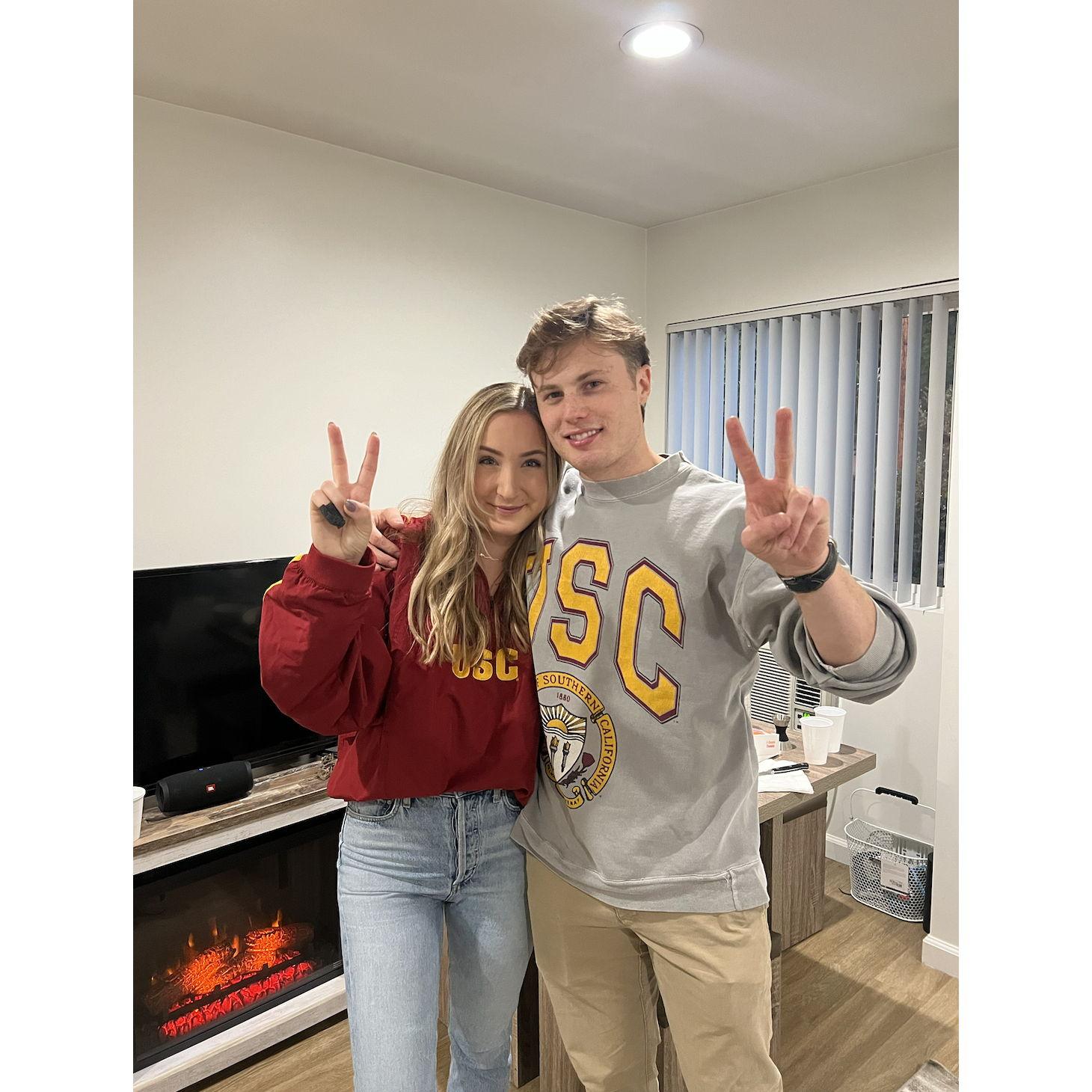 Pat's first SC football game!