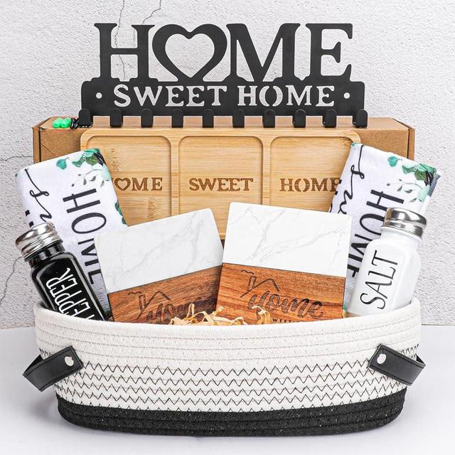 House Warming Gifts New Home,Unique Housewarming Baskets for Couples, Clients, Women, Men, Closing Gift for Home Buyers Realtors,First House Gift Ideas, New Apartment