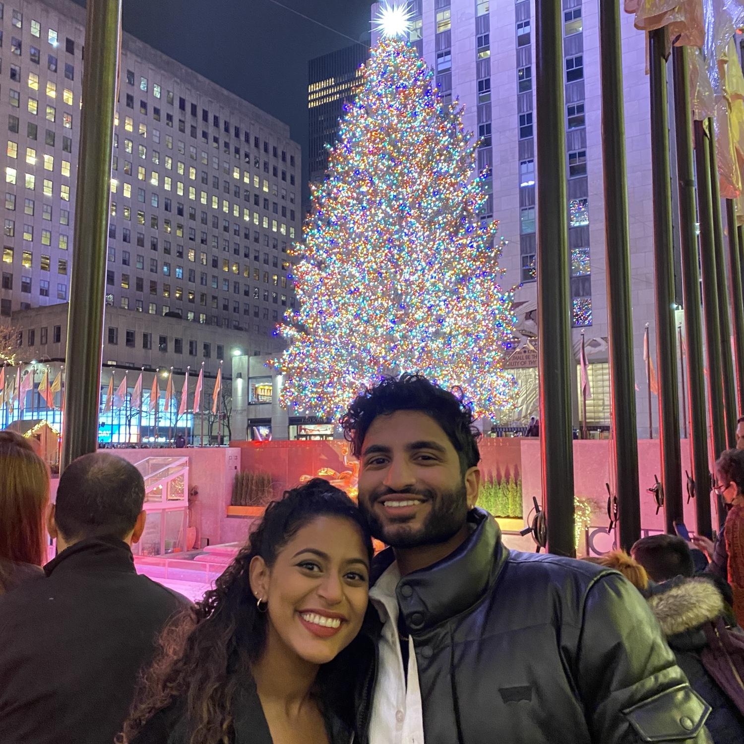 The first of many Rockefeller Christmas tree visits <3