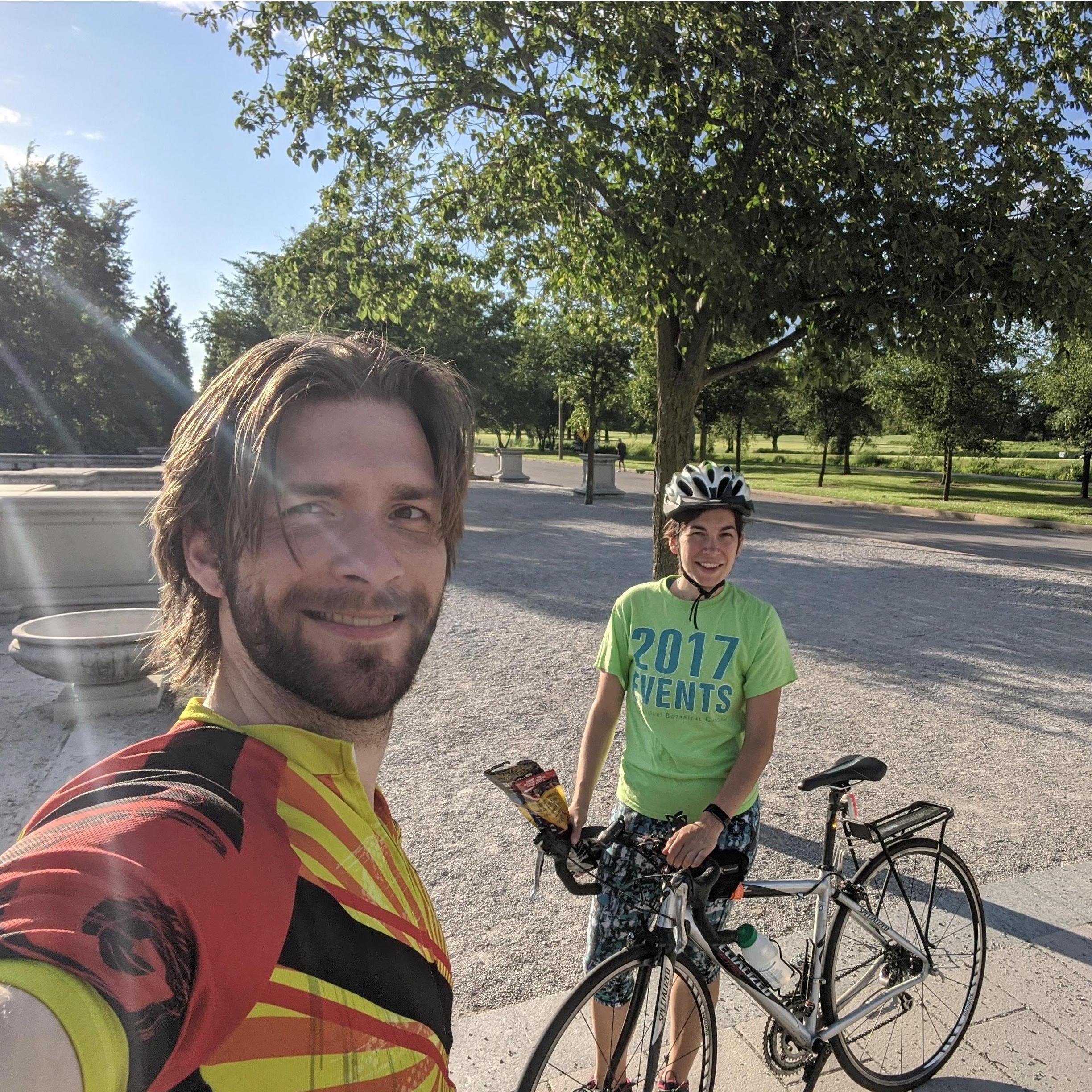Bike ride in Tower Grove.