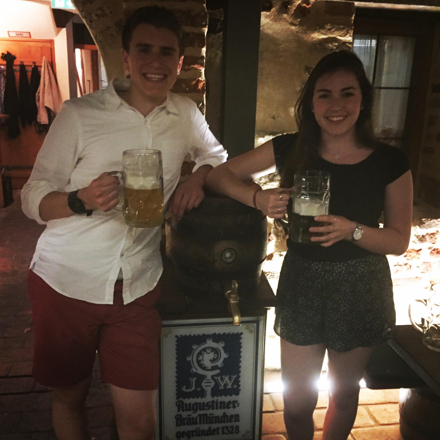 To drinking beers in Germany
