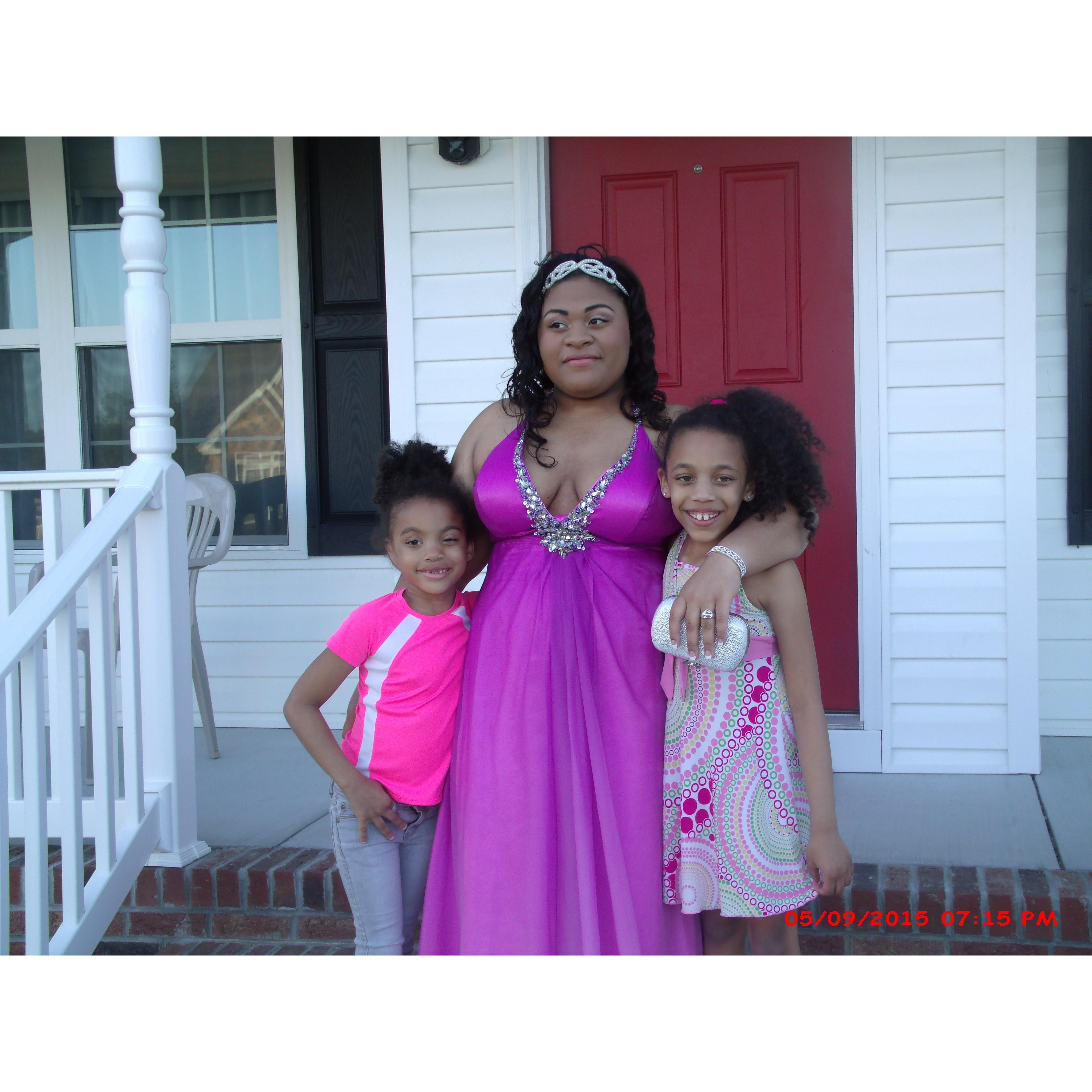 Our Prom Queen with her sisters