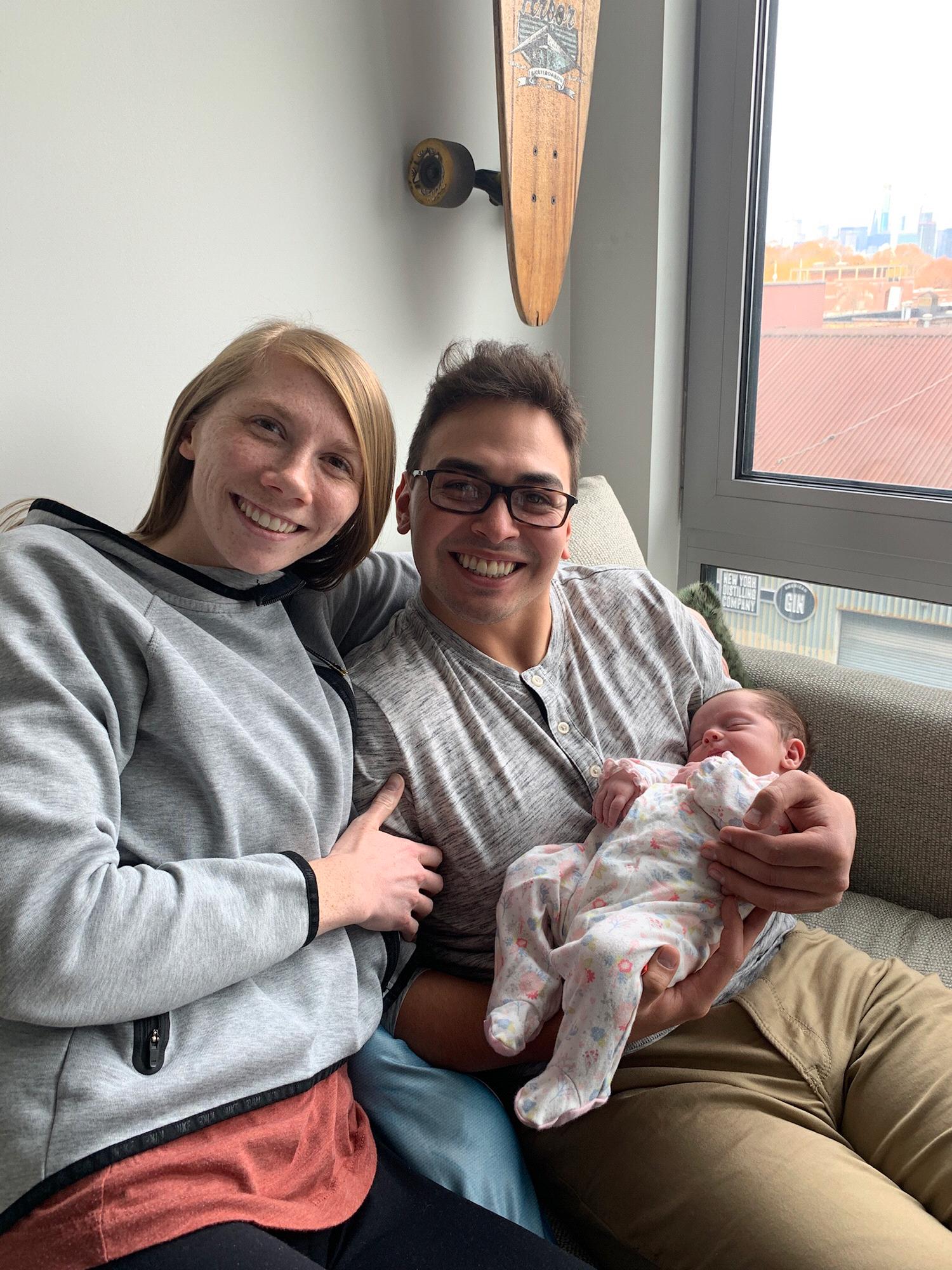Meeting our niece, Vera Bev!