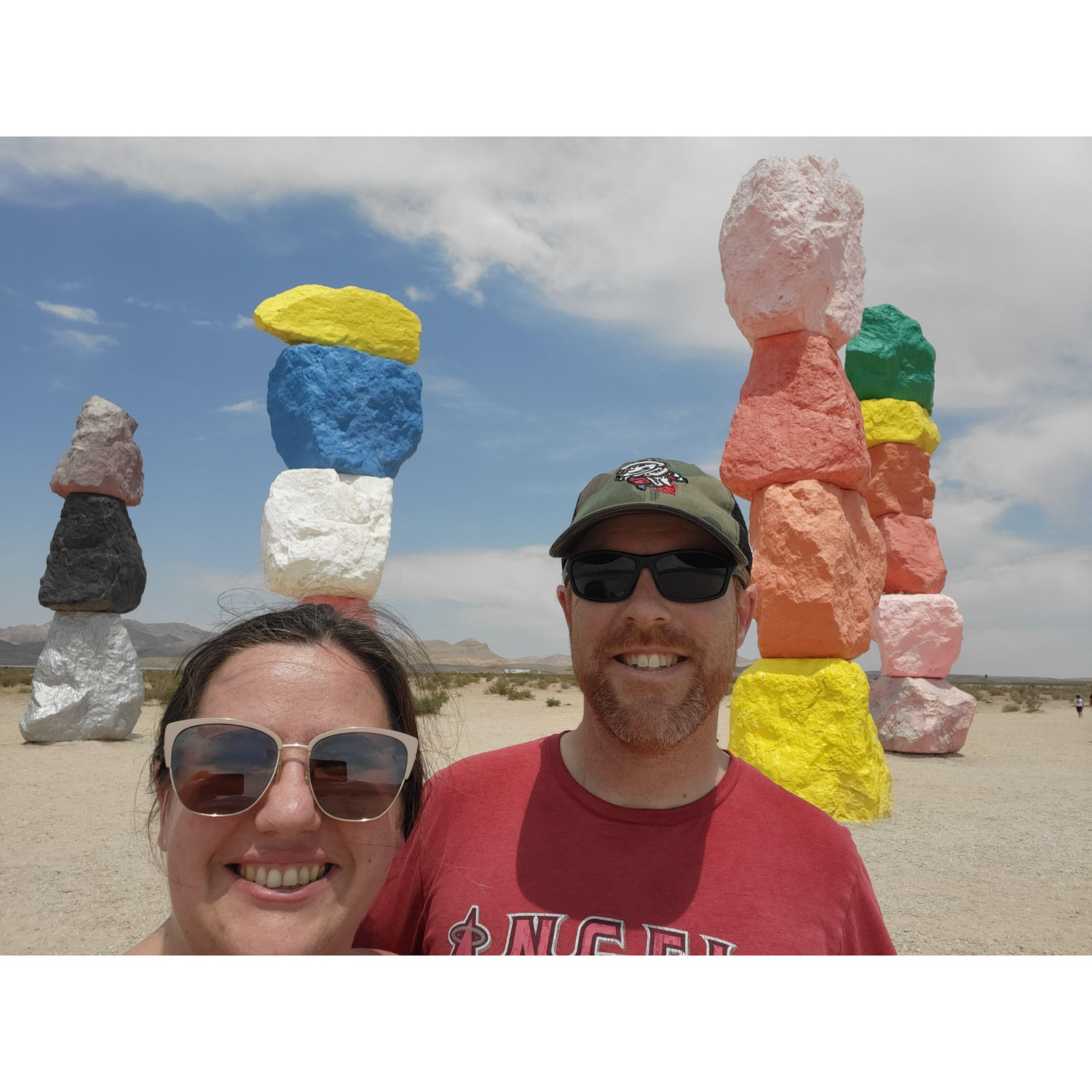 Seven Magic Mountains on the way to Vegas