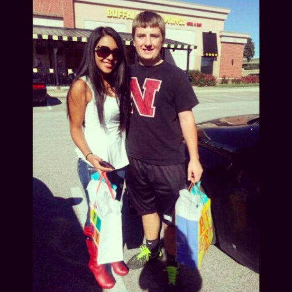 Celebrating Lance's 17th birthday at Buffalo Wild Wings!