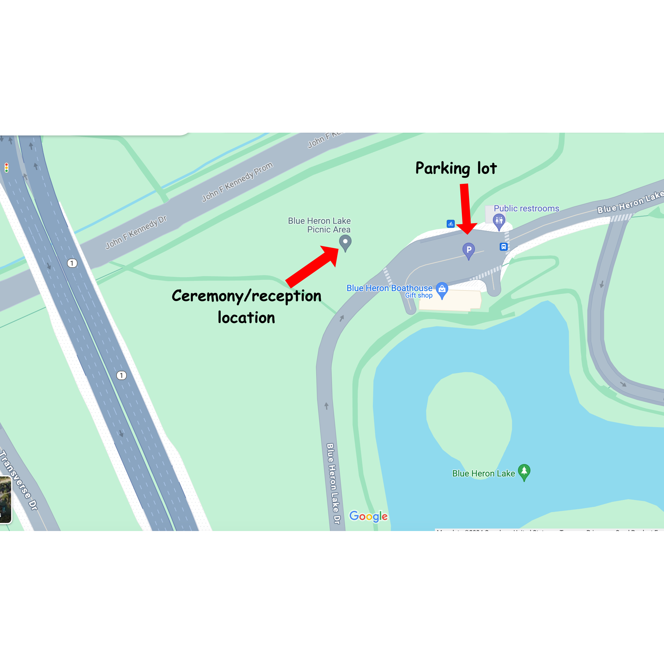 Picnic Area Location and closest parking