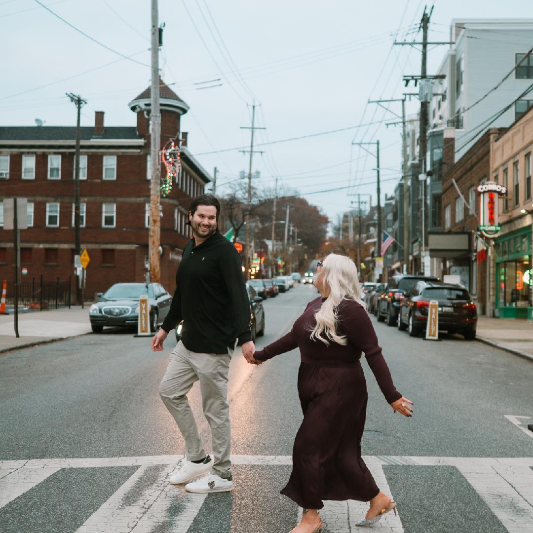 Engagement shoot in Little Italy🍕🍝🍦🇮🇹💍