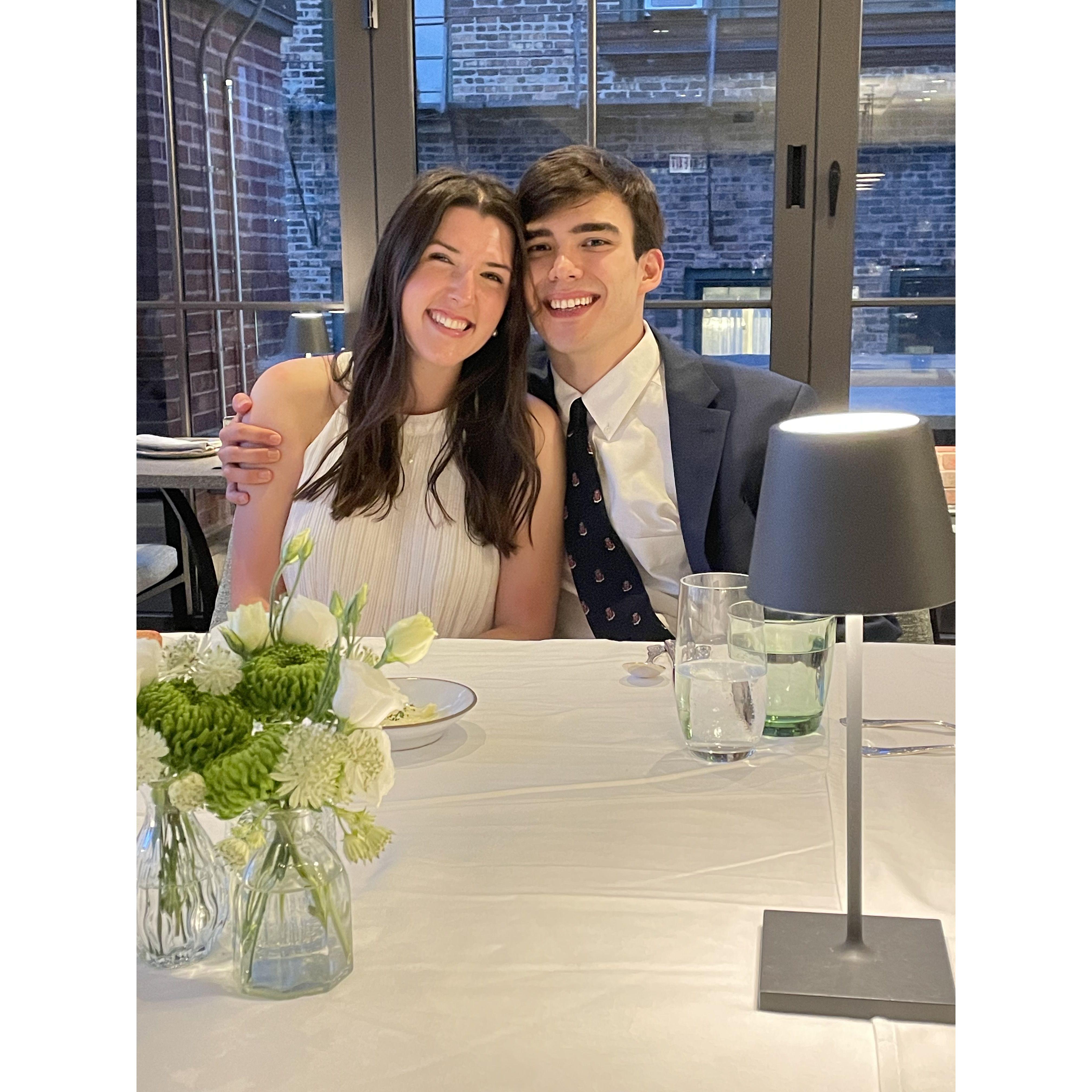Our engagement party in Chicago!