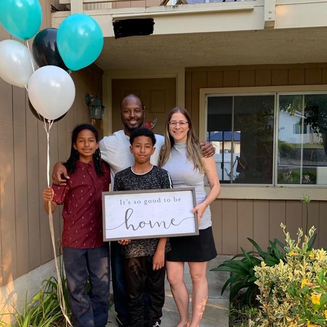 Our first home as a family.
