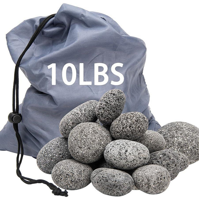 Black Lava Rocks for Fire Pit,2"-3" Natural Lava Stones, Black Lava Rocks for fire Pit and Fireplace（10 Pound）