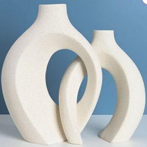 Christiam 2 Piece Handmade Ceramic Table Vase