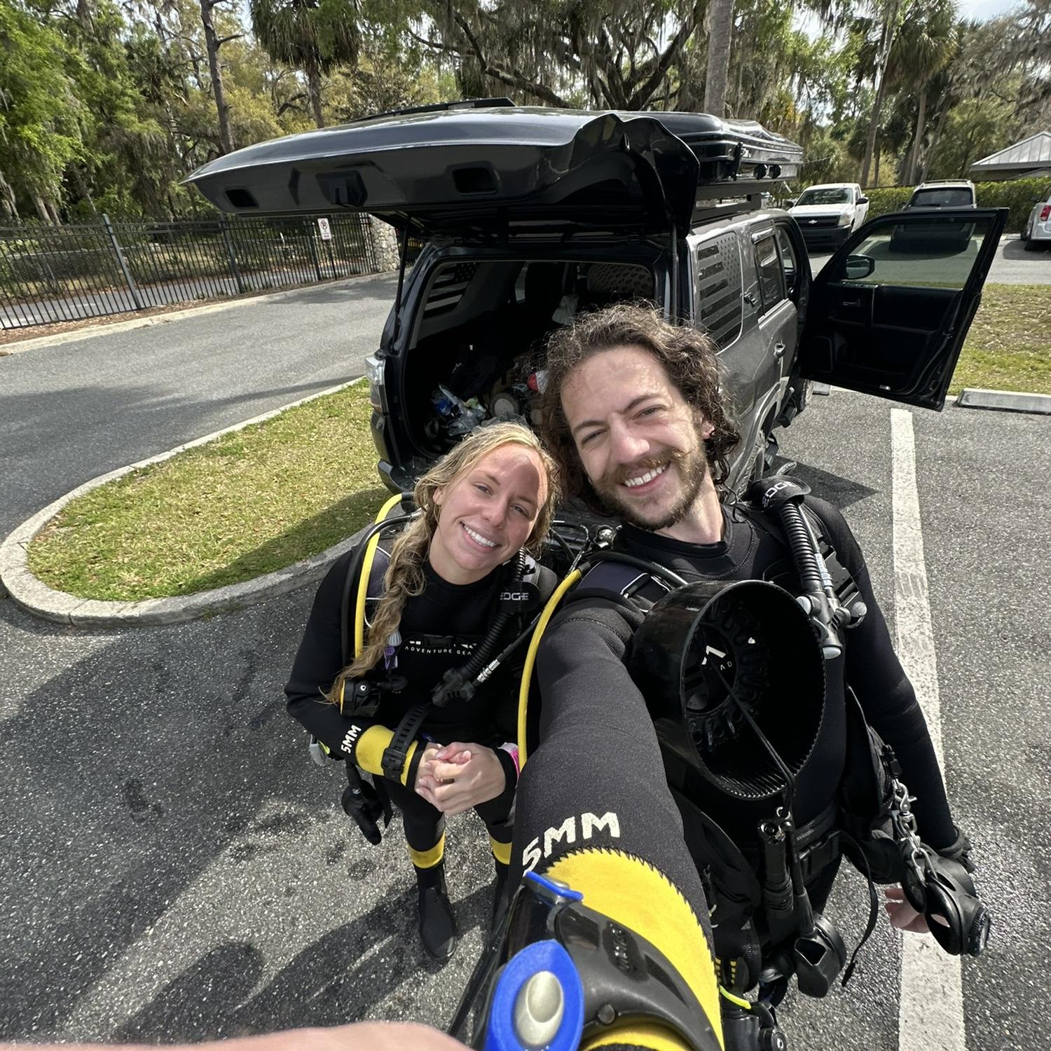 Scuba diving in the Blue Grotto