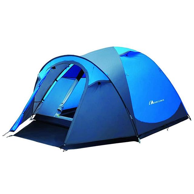 MOON LENCE Outdoor Camping Tent 3 to 4 Person Tent with Screen Room Double Doors & Double Layer Waterproof Design 2000MM