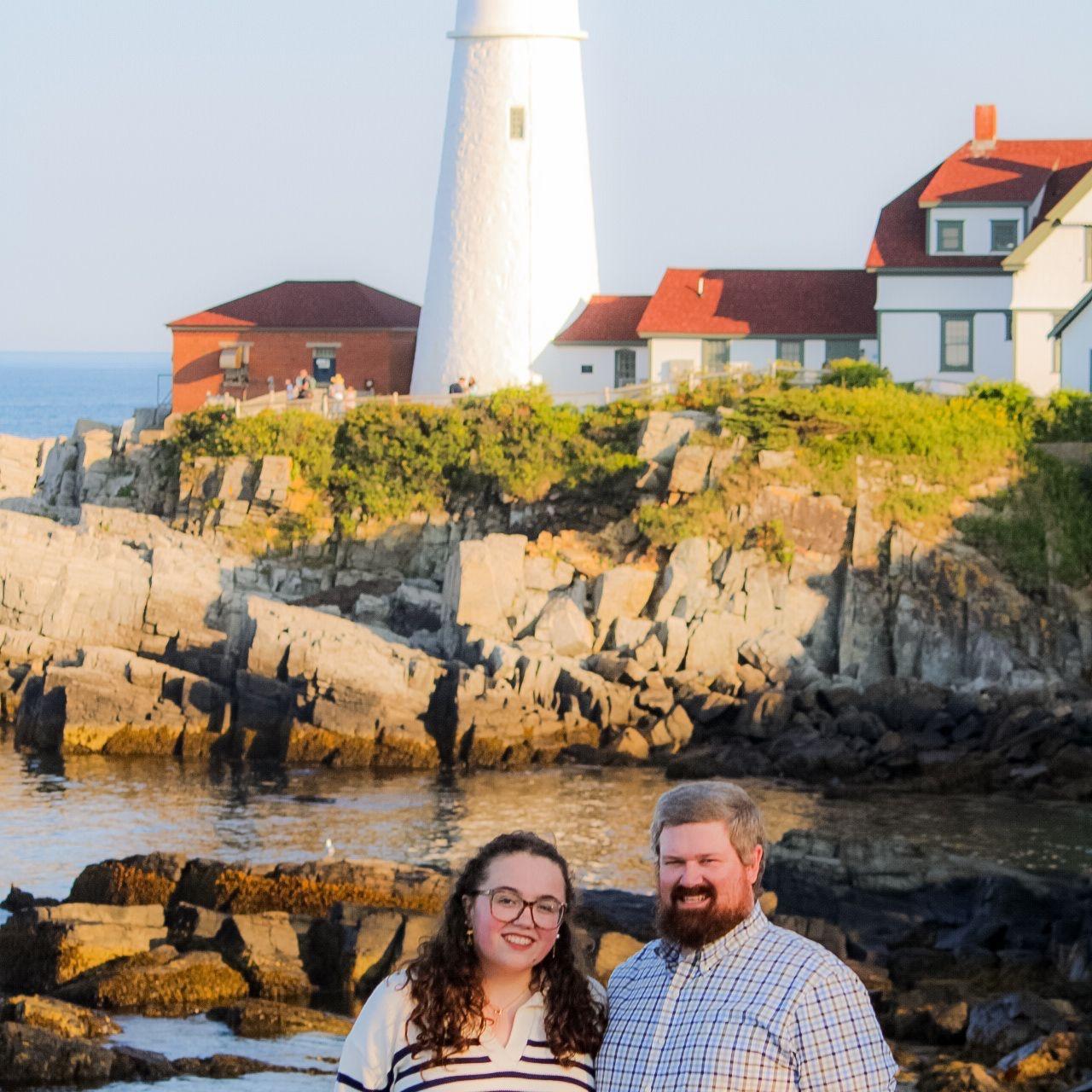 Our first trip just the two of us—we had an amazing time in Portland, Maine in August 2023.
