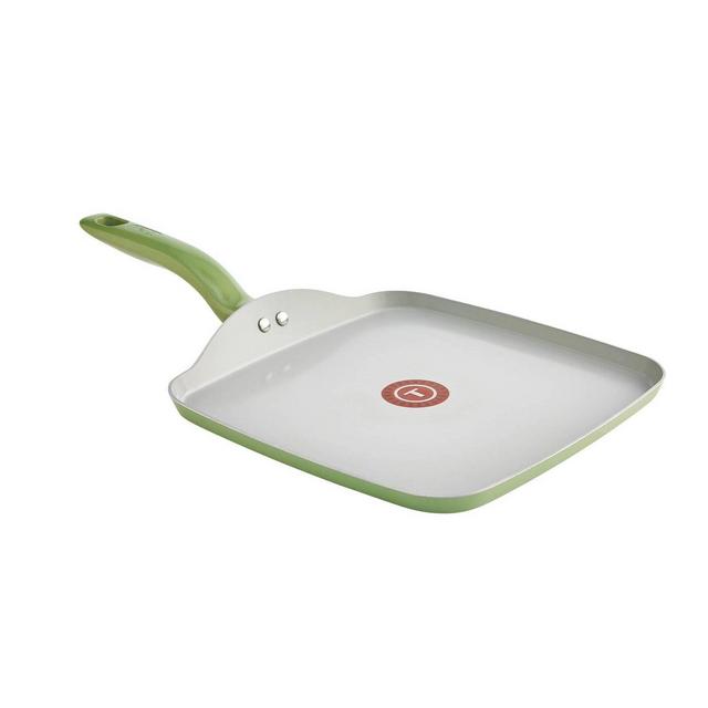 T-fal Simply Cook 10.25" Ceramic Recycled Aluminum Square Griddle - Green